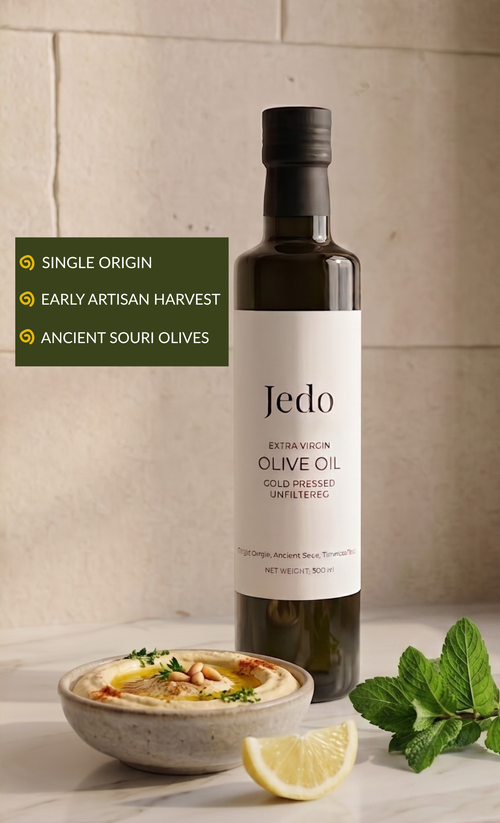First Cold-Pressed, Unfiltered Extra Virgin Olive Oil — 500mL